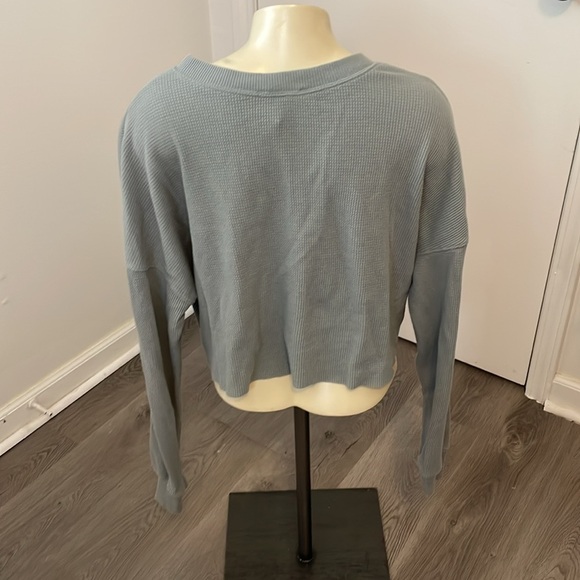 Forever21 Cropped Oversized Thermal Made In The 90s - Picture 3 of 5
